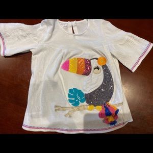 Mud Pie 5t Toucan bird shirt